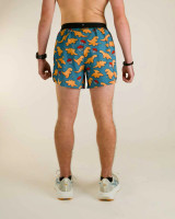 ChicknLegs Men's Nuggets 5" Running Shorts in Dino Nuggets, back view