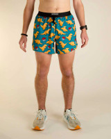 ChicknLegs Men's Nuggets 5" Running Shorts in Dino Nuggets print design