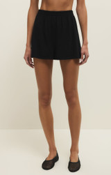 Z Supply Women's Scout Jersey Shorts Black side view