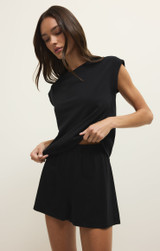 Z Supply Women's Scout Jersey Shorts in Black