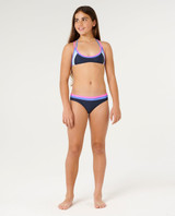 Rip Curl Girls' Surf Revival Bikini Set front view