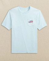 Southern Tide Men's Marsh Wagon Tee Clear Day front view