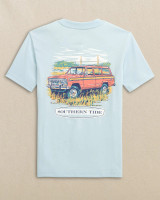 The Southern Tide Boys' Marsh Wagon Tee in Clear Day