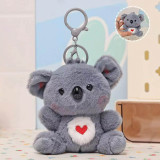 Koala Bag Charm Keychain in Grey