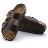 Birkenstock Arizona Soft Footbed Sandals Oiled Leather Habana sole view