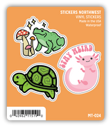 Stickers Northwest Mini Trio Sticker Pack - Cute Amphibians