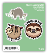 Stickers Northwest Mini Trio Sticker Pack - Sloths