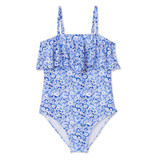 Raisins Girls' Spring La Playa One-Piece Swimsuit Blue back view