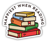 Stickers Northwest Happiest When Reading Sticker