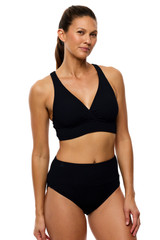 Next Women's Harmony Bikini Bottom Black front view