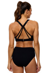 Next Women's 25 Sport Bikini Top black side view