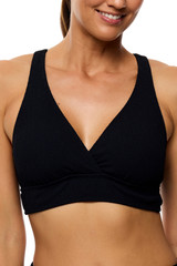 Next Women's 25 Sport Bikini Top black detail view