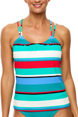 Next Women's Thirdeye Tankini in Island back view