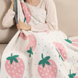 Strawberries Throw Blanket Strawberries Throw Blanket detail