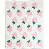 Strawberries Throw Blanket
