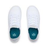 Reef Men's Swellsole Neptune Shoes Blanc De Blanc and Grey top view