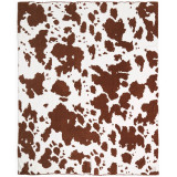 Cow Throw Blanket in Brown and White