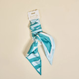 The Darling Effect Twirl & Tie Scarf in Sicily Stripes Teal