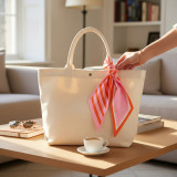 The Darling Effect Twirl & Tie Scarf in Sicily Stripes Pink