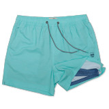 Party Pants Men's 5" Happy Hour Shorts Mint Green flat lay