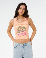 Rip Curl Women's Hayley O Tank Top in Papaya