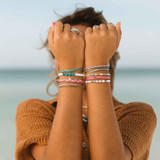 Pura Vida Undertow Enamel Bead Charm Bracelet