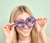 Packed Party Howdy America Novelty Glasses red white blue worn