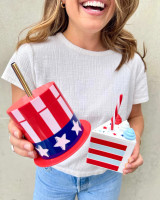 Packed Party Stars & Sips Patriotic Cake Sipper Cups detail view