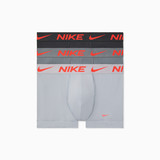 Nike Men's Dri-FIT Essential Micro Trunks 3-Pack Wolf Grey Cool Grey Anthracite flat lay
