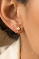 Fame Mini Star Stud Earrings detail view