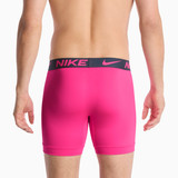 Nike Men's Essential Micro Dri-FIT Boxer Briefs Barely Green Thunder Blue Hyper Pink back view