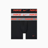 Nike Men's Essential Micro Dri-FIT Boxer Briefs Black Wolf Grey Cool Grey full view
