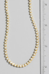 Gold Dipped Tennis Chain Necklace