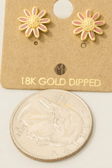 Mini Daisy Flower Stud Earrings