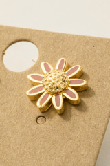 Fame Mini Daisy Flower Stud Earrings detail view
