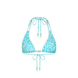 Kulani Kinis Women's Ocean Aura Decorative Panel Halter Bikini Top front view