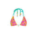 Kulani Kinis Women's Sun Pop Halter Bralette Bikini Top Sun Pop front view