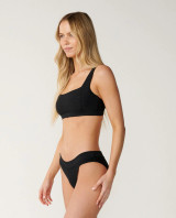 Rip Curl Women's Premium Surf D-DD Crop Bikini Top in Black