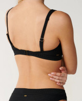 Rip Curl Women's Premium Surf D-DD Crop Bikini Top in Black side detail