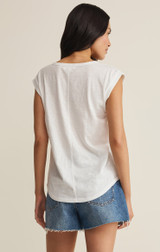 Z Supply Per Diem V-Neck Tee Eclipse front