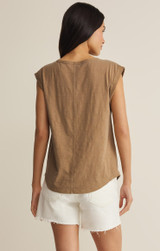 Z Supply Per Diem V-Neck Tee Eclipse back