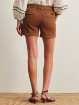 Sanctuary Women's Wander On Shorts in Toasted Coconut front view