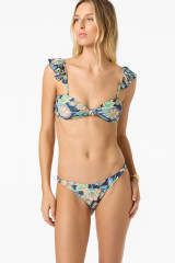 O'Neill Women's Mermaid Floral Atlantic Full Bikini Bottoms in Navy, side view