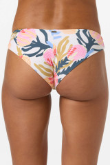 O'Neill Women's Cora Geo Comber Mid Rise Bikini Bottoms geometric print front view