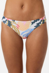 O'Neill Women's Cora Geo Comber Mid Rise Bikini Bottoms geometric print back view