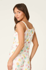 PJ Salvage Women's Viva la Vida Fruit Fiesta Cami ivory side view