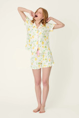 PJ Salvage Women's La Dolce Spritz Lemon Zest Sleep Shorts