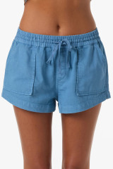 O'Neill Women's Sevie 2 Lounge Shorts in Captain's Blue close-up