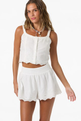 O'Neill Women's Annalee Shorts White front detail