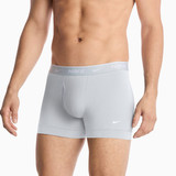 Nike Men's Essential Cotton Stretch Trunks 3-Pack - Pure Platinum/Deep Royal Blue/Malachite